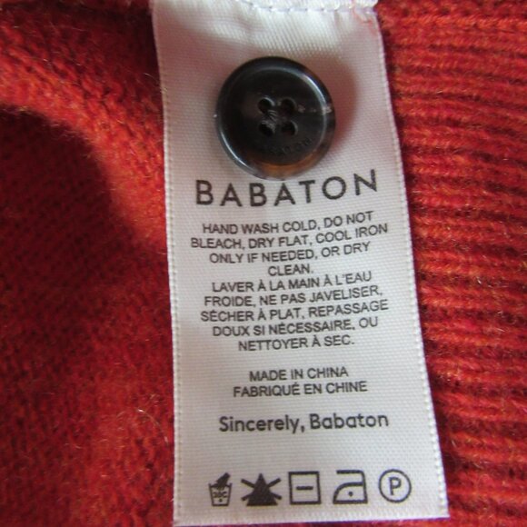 BABATON Coral Women's Cashmere Cardigan S Long Sleeve Sweater - Picture 4 of 4